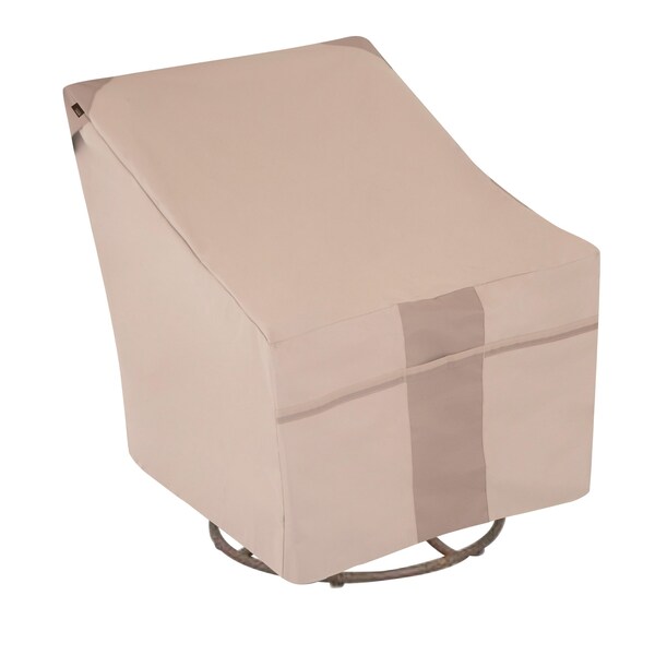 Modern Leisure Monterey Patio Swivel Lounge Chair Cover, 37.5 in. L x 39.25 in. W x 38.5 in. H, Beige 2972 - main